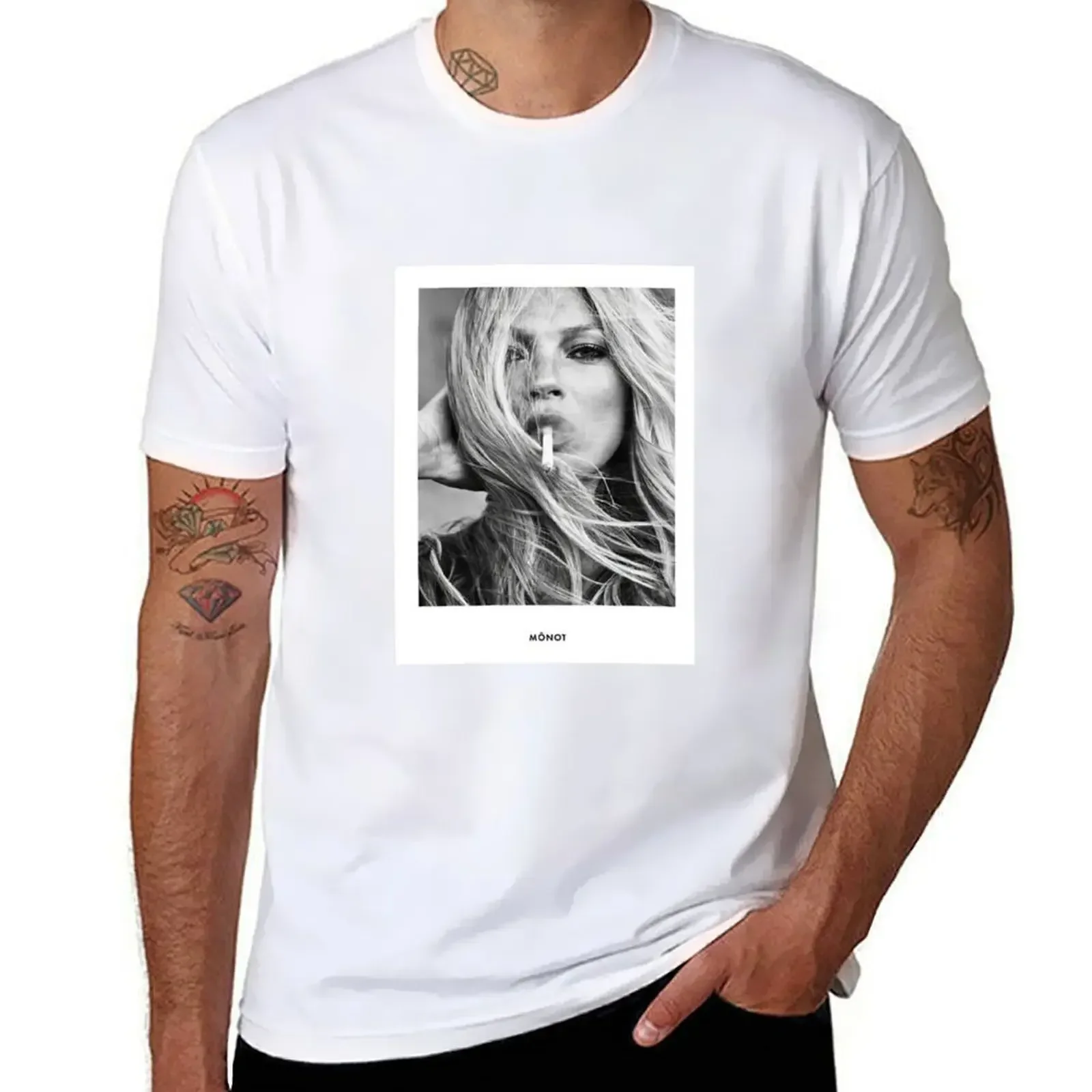 T-Shirt Da Fumo Kate Moss Magliette Da Uomo Vintage Customs