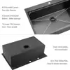 33" Black Stainless Steel Drop In Kitchen Sink with Workstation Quiet Operation Easy Clean Complete Set 4