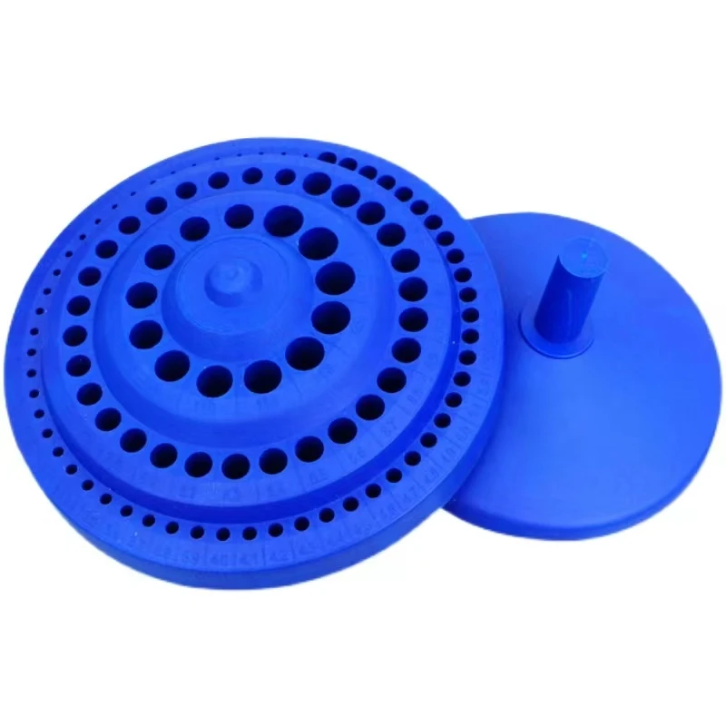 Drill Bit Storage Case Stand Round Shape Hard Plastic Organizer 100Pcs Hole Tool drill bit storage case