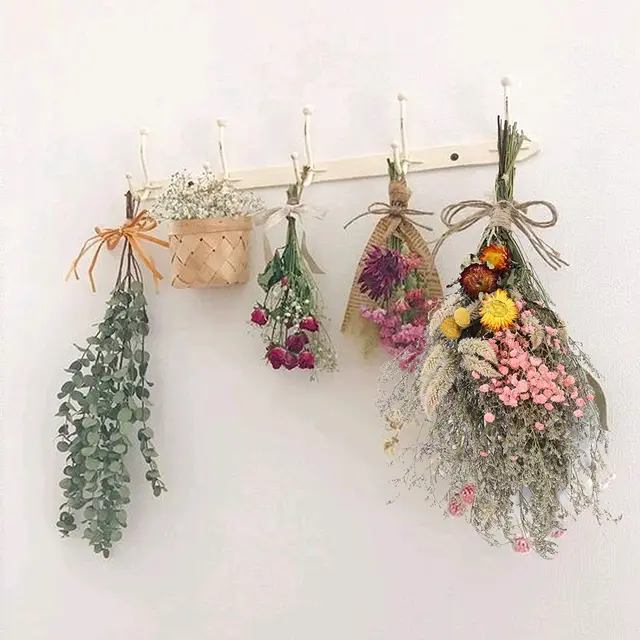 Natural Dried Flowers Bouquet, Wedding Table Decoration