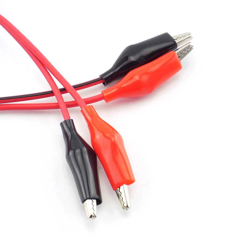 Alligator Clips electric DIY Test Leads Double-ended Crocodile Test Clips red black Electrical Roach Jumper Wire alligator clips test leads test clip