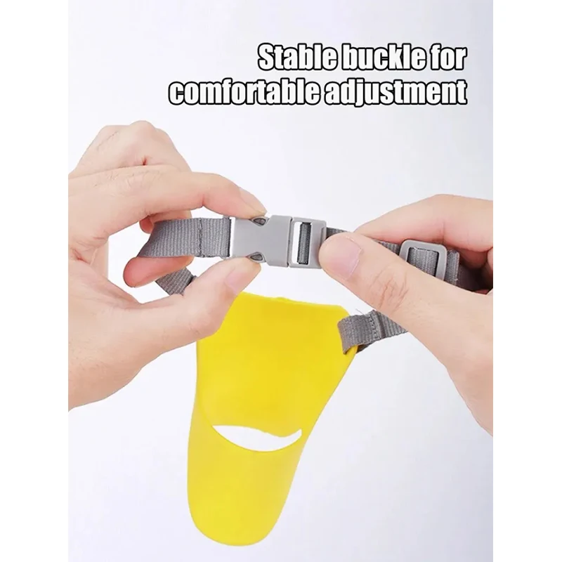 Dog Mouth Cover Duck Mouth Shape Silicone Biteproof Pet Muzzle Anti-bite Cute Washable Duckbill Cover dog muzzle