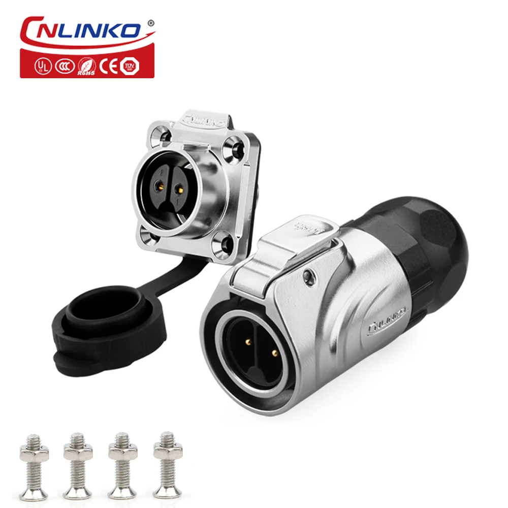 

CNLINKO LP16 Metal Housing Panel Mount Wire IP67 Power Cable Waterproof Connector M16 2 3 4 5 7 8 9 Pin Socket & Plug Connectors