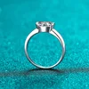 1.5CT D Color VVS1 Oval Moissanite Eternity Wedding Ring for Women 925 Sterling Silver Band with GRA Certificate Fashion Jewelry 4