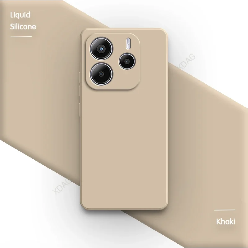 Classic Silicone Soft Phone Case with Lens Protection - Square Design