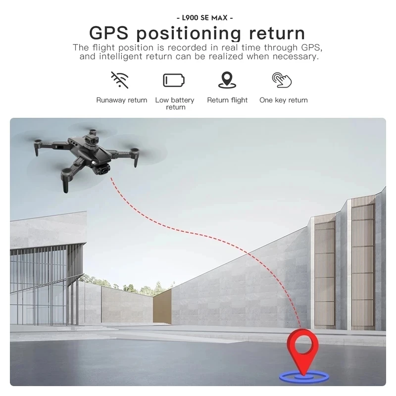 Professional L900 Pro SE-1 MAX Drone GPS 4K WIFI FPV Camera 360&deg; Obstacle Avoidance Brushless Motor RC Quadcopter Mini Dron Toy Drone Quadcopter RC Helicopter