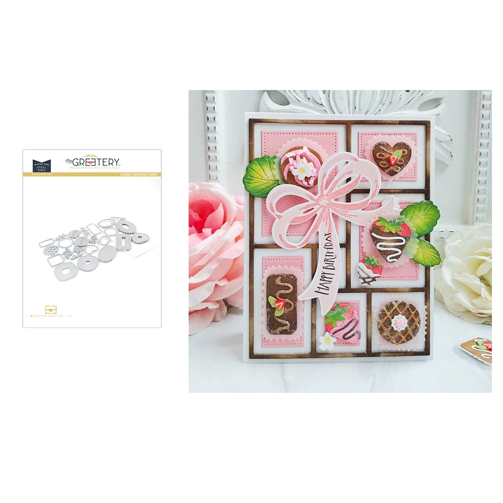 

2022 Newest Hot Sale Confections Metal Cutting Dies Scrapbook Decorate Embossing Template Diy Greeting Card Handmade Craft Molds