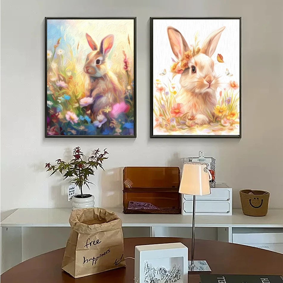 Sdoyuno-フレーム、ウサギ、動物、芸術品、工芸品、手工芸品、アクリル