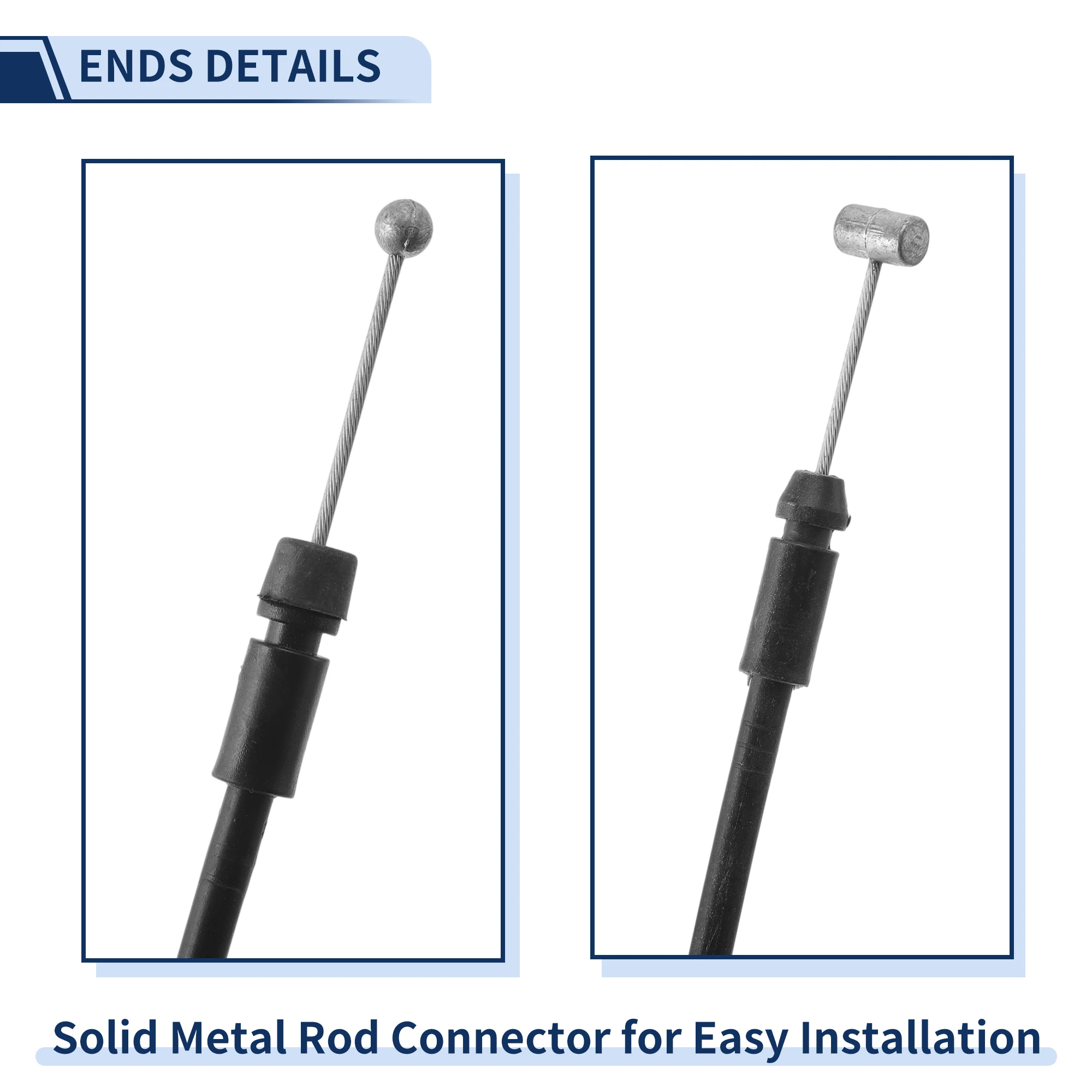 현대 투손 2015-2017 No.81190D3000 용 UXCELL 후드 래치 릴리스 케이블