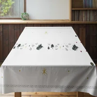 Nappe imperméable lavable, couverture De Table De salle à manger De ferme, linge De Table moderne, rectangulaire, Table De cuisine 4