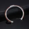 Vnox Gentle Mens Leather Bangle, Stainless Steel Cuff Bracelet with PU Leather Insert, Casual Personality Male Jewelry Gift 6