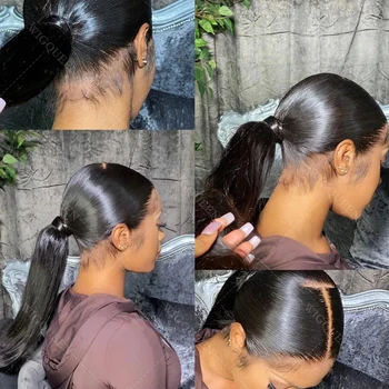 250Density Real Full Lace Wig Bone Straight Wigs Human Hair Brazilian Pre Plucked 360 Hd Lace Wigs Human Hair Full Lace Wigs