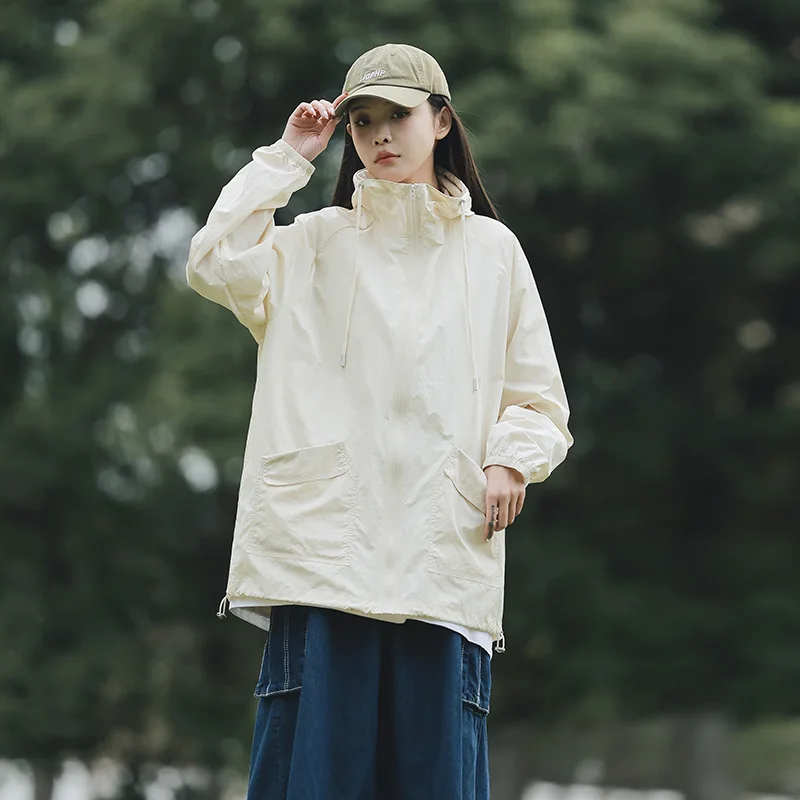 UPF50+ Summer Sunscreen Clothing Men Women Outdoor UV Protection Fishing Hunting Hooded Coat Lovers Quick Dry Skin windbreaker