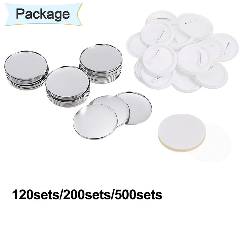 Kit 100 Spille Distintivo Fai Da Te - Bottoni Vuoti 32mm Per Personalizzazione - Foto 7