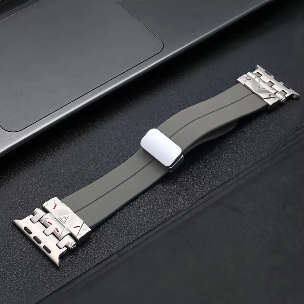 Magnetic Silicone Loop Bracelet Strap