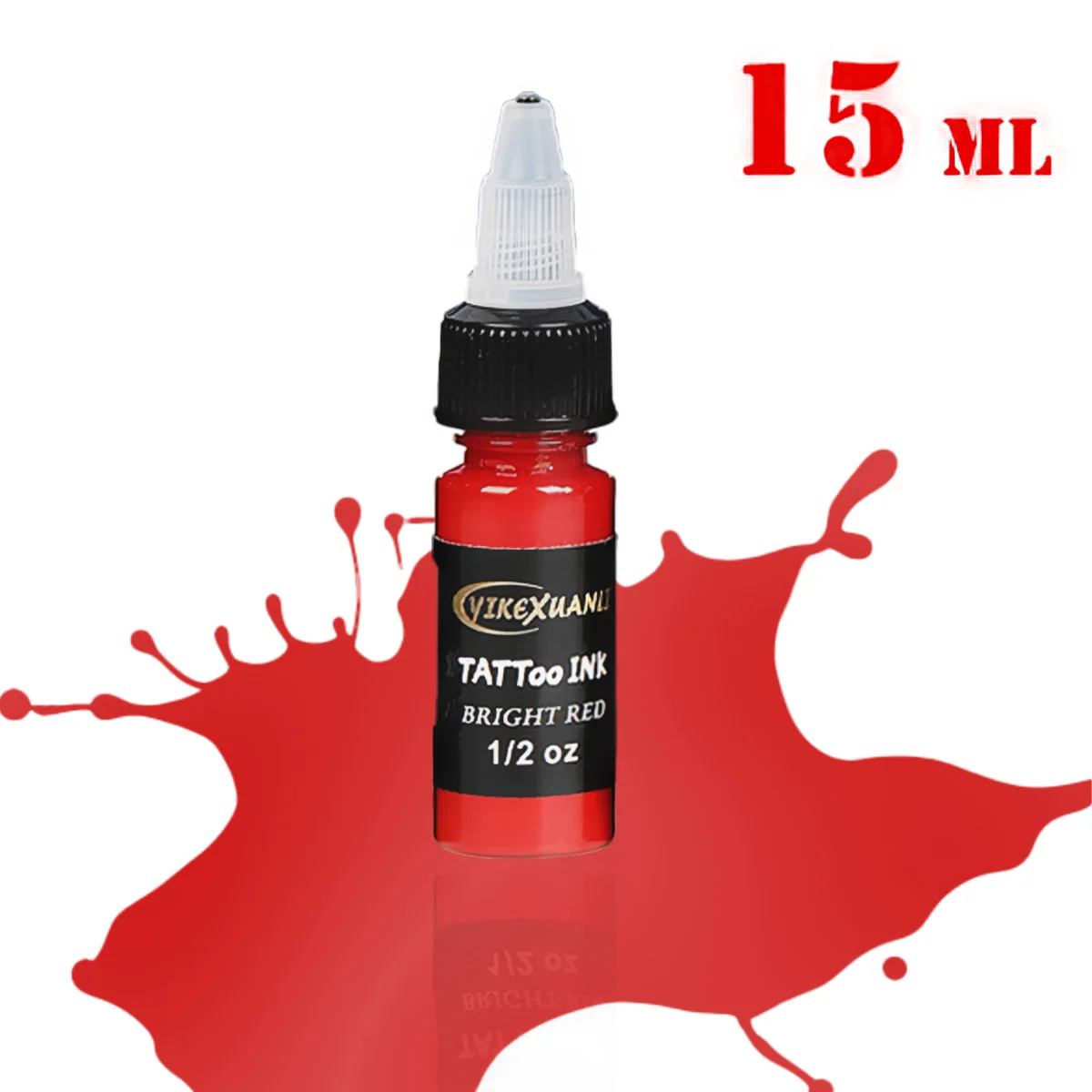 Tattoo Ink 1pcs or 7pcs 1/2 oz 15 ML/Bottle Tattoo Pigment Kits Makeup Cosmetic Skin Body Art for All Levels of Tattoo Artist - 4