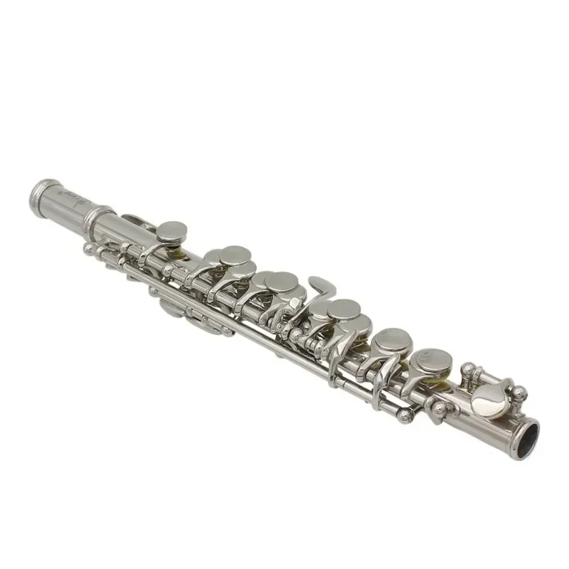 Half-size Flute Piccolo Silver Plated C Key Tone 16 Holes Piccolo W/ Stick Case Screwdriver