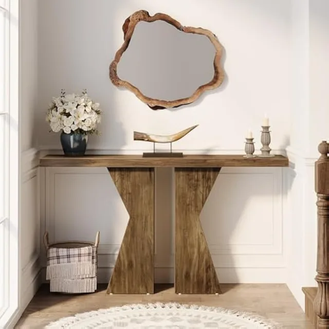 Farmhouse Entryway Table Rustic Brown Farmhouse Entryway Table Rustic Brown