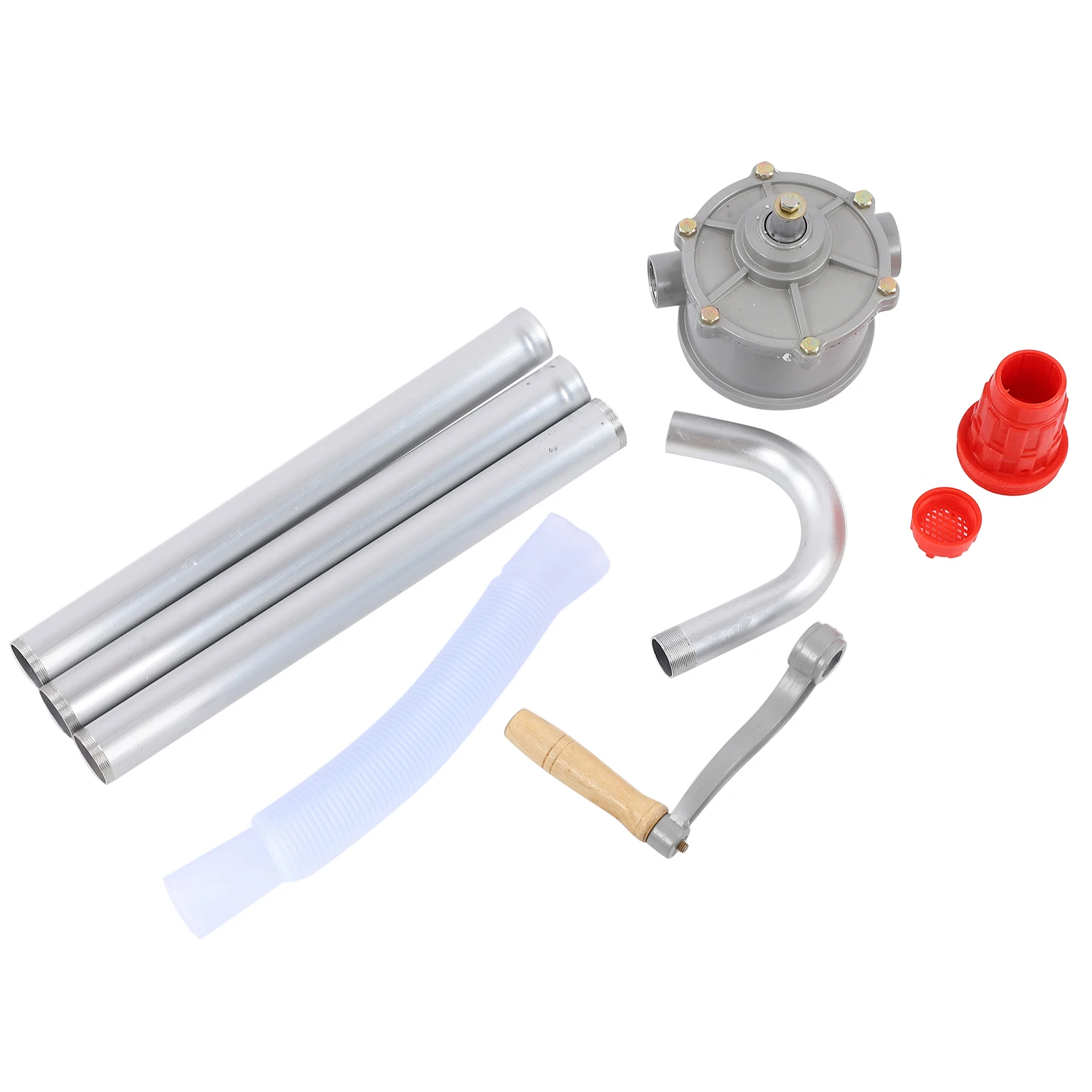 Aluminum Alloy Rotary Hand Crank Oil Barrel Drum Pump Pumping Diesel Fuel Drum Pump Barrel Rotary Oil Hand