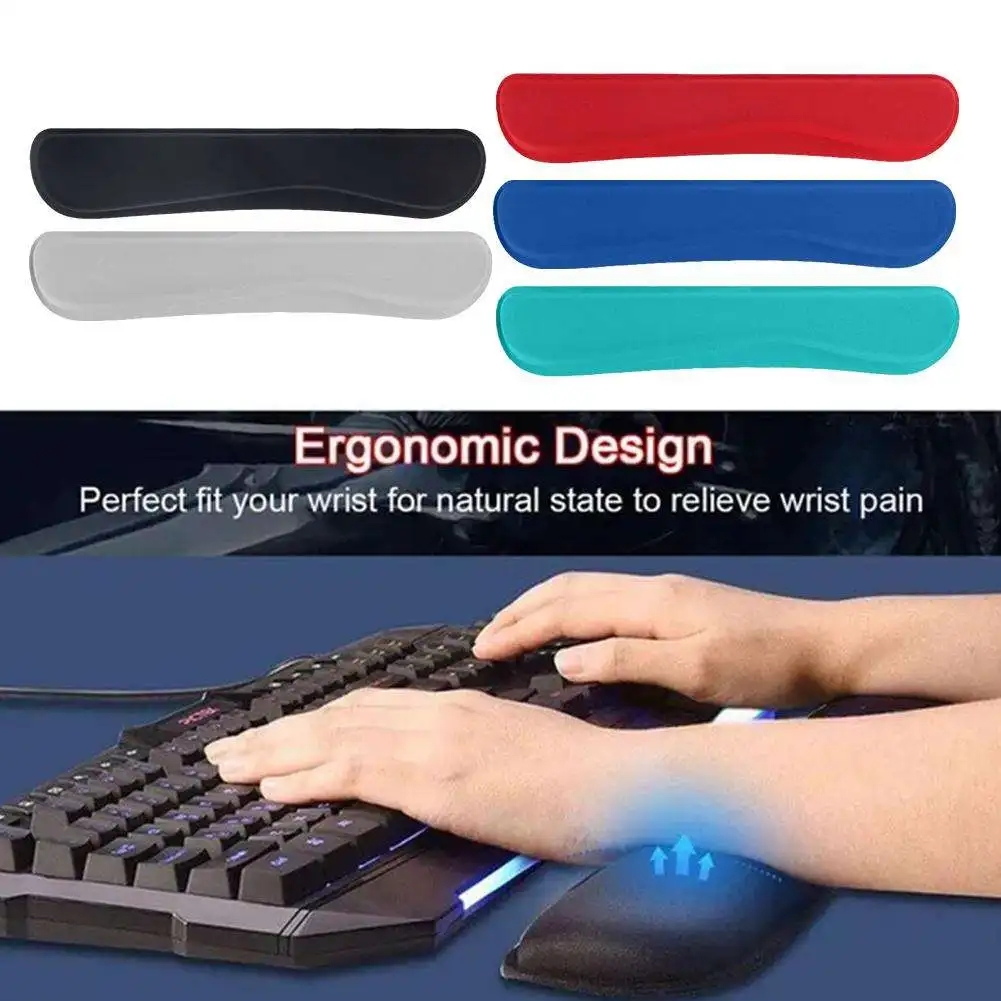 Oam Wrist Support Mouse Mat Keyboard Pad Wrist Rest Mouse Pad School Typing Non-Slip Easy Office Supplies I1F5