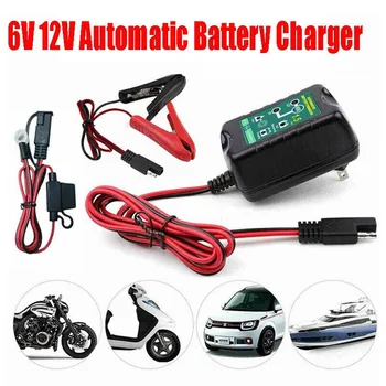 6V 12V 1.5A Automatic Battery Charger Maintainer Car Automatic Float Charger Motorcycle Lawn Mower Tractor Lead-acid AGM GEL Toy 2