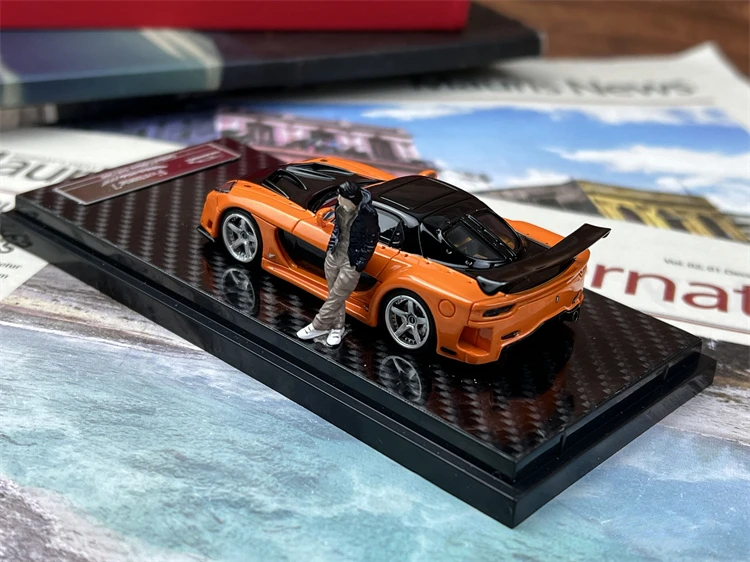 YM 1:64 Mazda RX7 Veilside Fortun 7 JDM Limited to 399 Pieces Simulation Resin Alloy Static Car Model Toys Gift