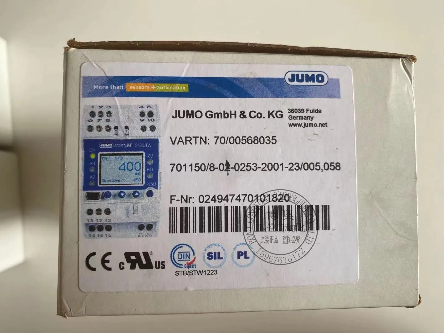 

00568035 Jumo 701150/8-02-0253-2001-23/005,058