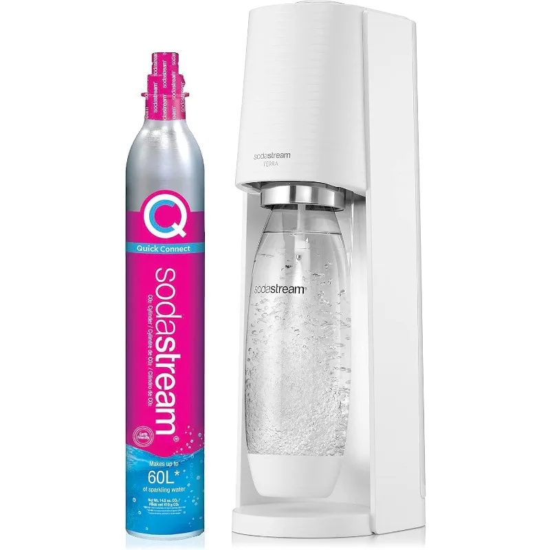 SodaStream Terra Sparkling Water Maker White Bundle