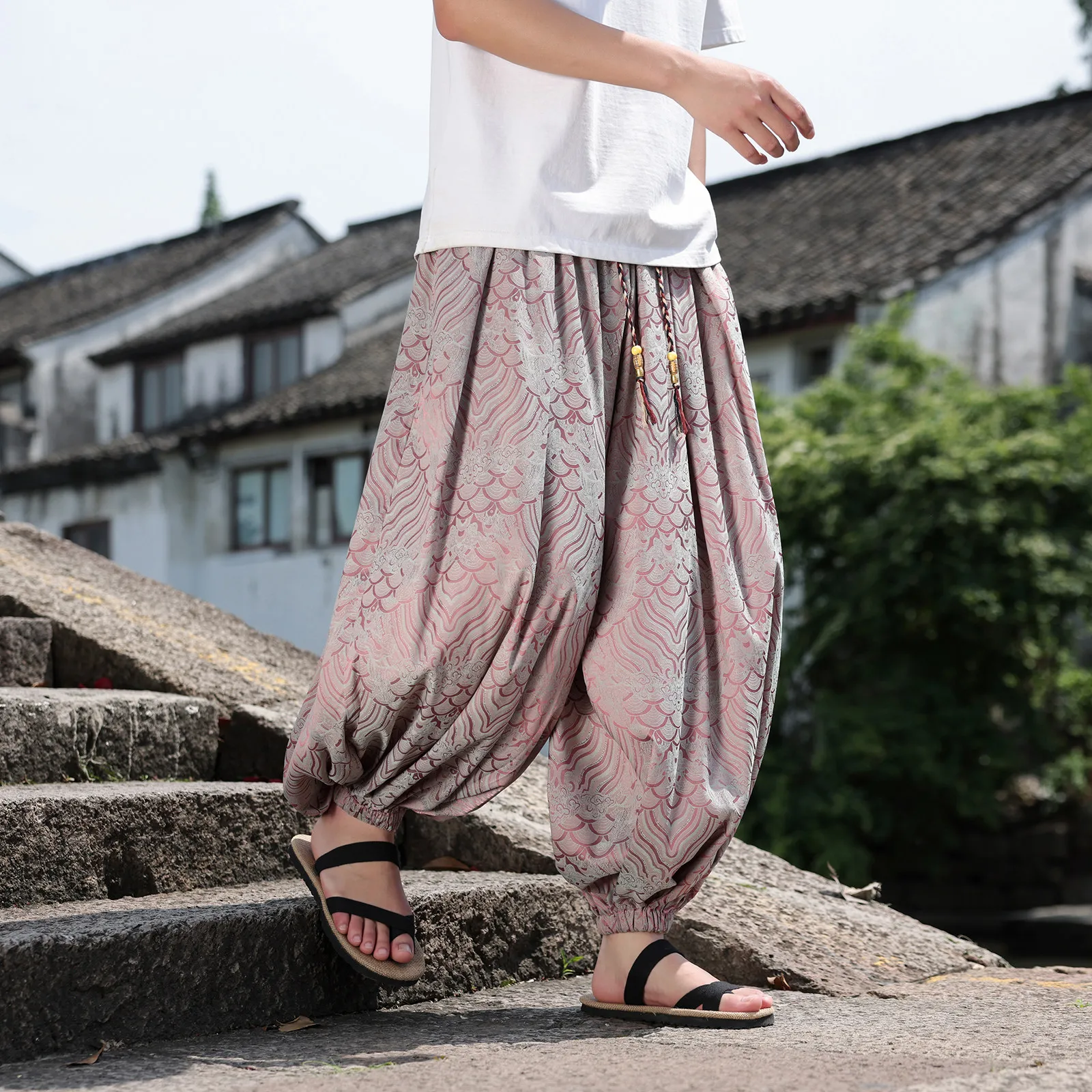 여름 바지 남성 여성 새로운 레트로 캐주얼 하렘 와이드 레그 팬츠 남성 streetwear 하라주쿠 편안한 오버 사이즈 바지 플러스 사이즈 8XL