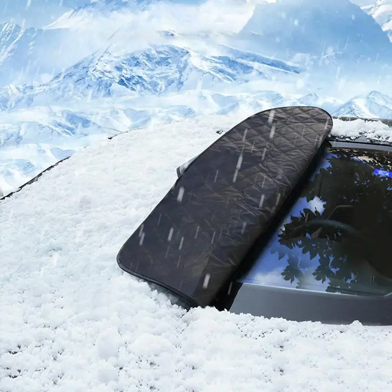 Front Windshield Cover Quilt Blanket Car Winter Snow Full Protection Windshield Cover car sunshade windshield sunshade windshield sun shade car cover car snow shield for Car Snowing Sun Shade
