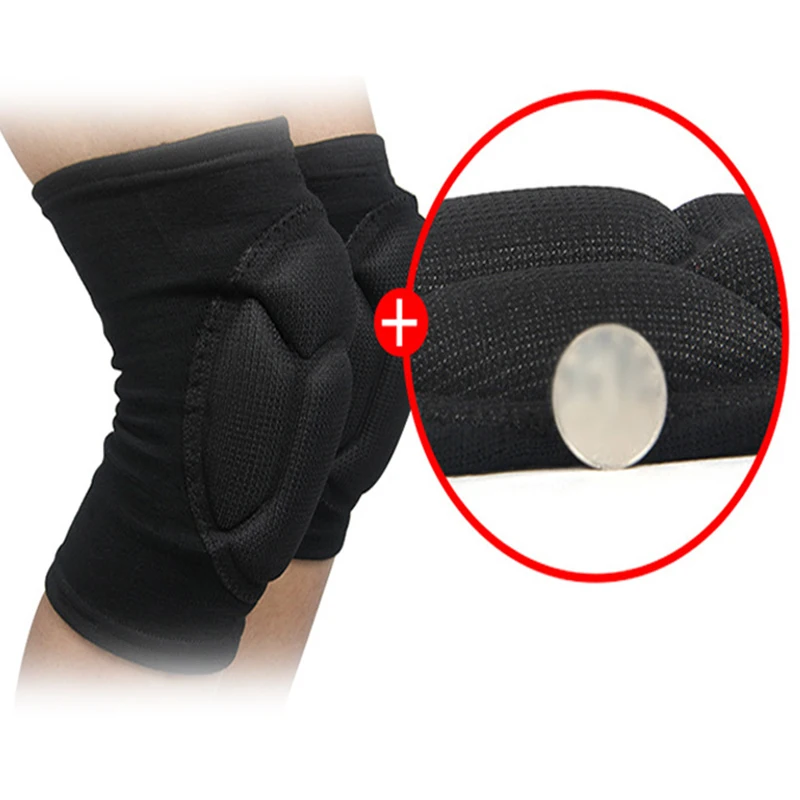 2pcs/Set Sports Sponge Knee Brace Volleyball Basketball Yoga Roller Skating Anti Collision Sponge Kneepads