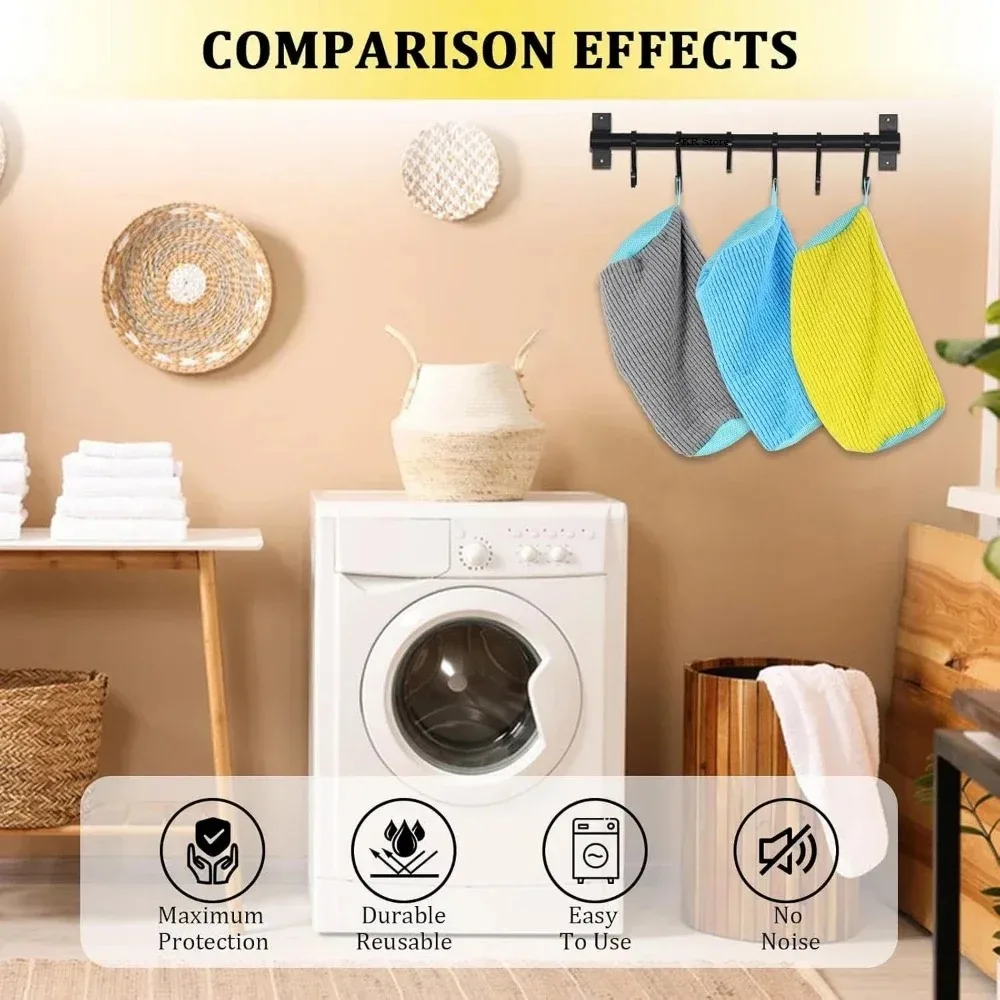 1/2PCS Washing Shoes Bag Cotton Laundry Fluffy Fibers Easily Remove Dirt Washing Bags Anti-Deformation Shoes Clothes Organizer