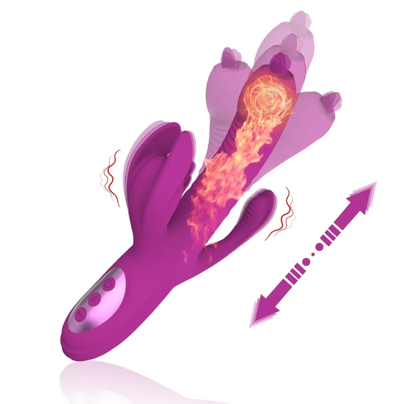 Swing Telescopic 10-Frequency Vibrator Clitoris Nipple Stimulator G-Point Massager Female Heating Masturbator Sex Toys 18+