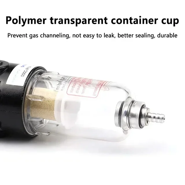 ตัวกรองอากาศแบบ PNEUMATIC ชุดบำบัด AFR2000เรกูเลเตอร์วัดแรงดันคอมเพรสเซอร์วาล์วลดสวิตช์มาตรวัดน้ำแยกน้ำมัน 5