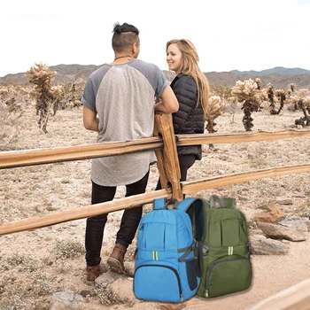 1 zaino pieghevole colorato, zaino da trekking per uomo e donna, zaino pieghevole da viaggio leggero