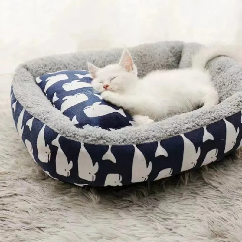 Soft Pet Bed Cat Bed Dog Bed Pet Mattress with Pillow Winter Warm Comfortable Sleeping Mat for Cats Dogs Plush Cat Mat Cat House Soft Pet Bed Cat Bed Dog Bed Pet Mattress with Pillow Winter Warm Comfortable Sleeping Mat for Cats Dogs Plush Cat Mat Cat House