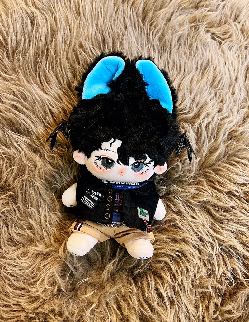

20cm Star Dolls Naked Doll with Animal Ear Magnetic Tail Cute DIY 20cm Plush Doll Toy Fans Collection Gift