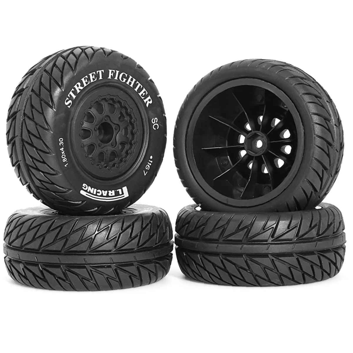 BAAU Rc Tires Truck Wheels and Tires for 1/10 RC Off-Road Vehicles