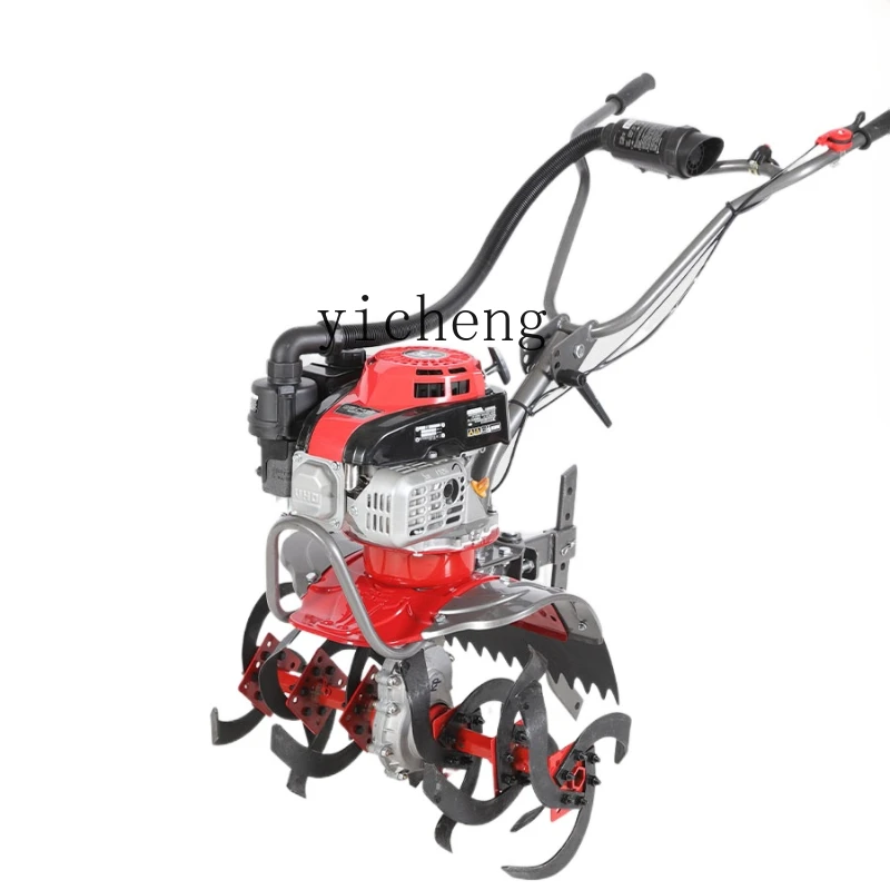 

ZC Power 150 Micro-Tiller Small Agricultural Ditching Soil Cultivation Field Weeding Plough Rotary Tiller