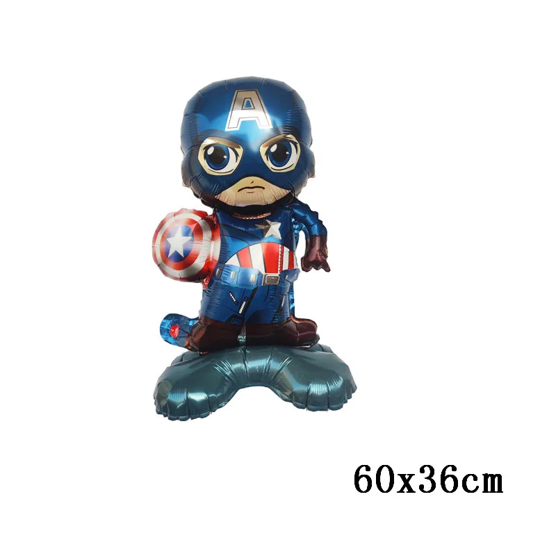 In piedi Mickey Minnie palloncino Spider Man Captain America tema festa di compleanno decorazione palloncino Baby Shower giocattolo per bambini