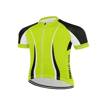 New Men Short Sleeve Cycling Jersey Bike Wear Jersey Cycling Clothing 2024 Outdoor Bicycle Clothes Jersey Zipper Gym Clothes Men