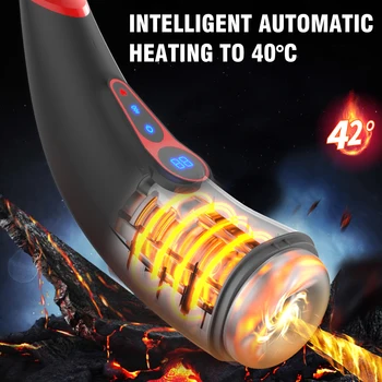 Automatic Male Masturbator Sucking Machine Vibrating Heating Men Masturbation Goods Blowjob Adult Supplies Sex Toy for Men