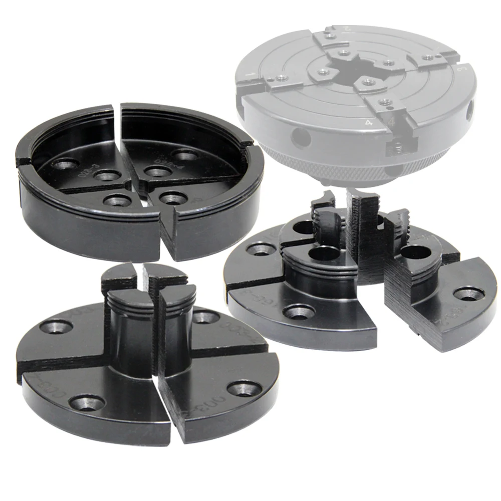Wood Lathe Chuck Step Round Pin Jaw Set Self Centering Parts Woodturning Accessories For MWLC100C |