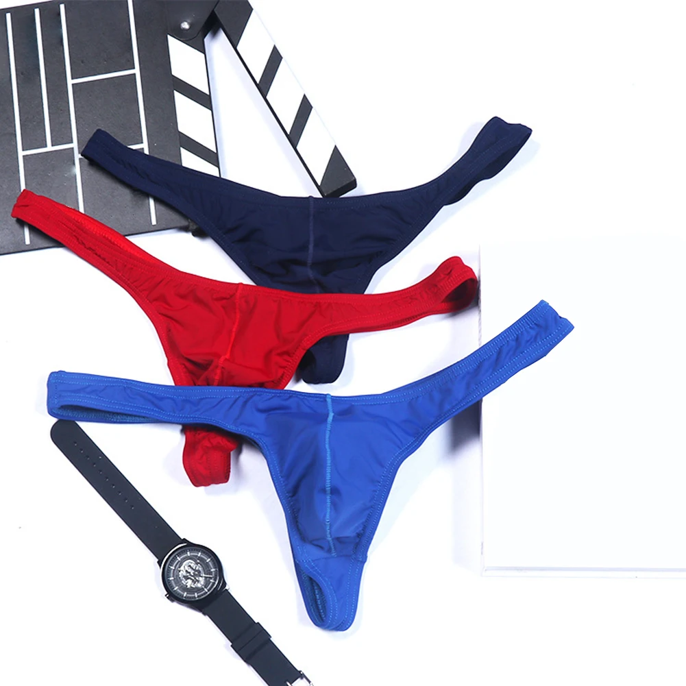 Sissy Panties Mens Underwear Exotic G-String Briefs Sexy Thong Bikini T Back Pouch Panties Male Lingerie Sleepwear Swimwear women s sexy bikini underwear backless tight up swimwear super mini bra mini v string solid elastic thong erotic sleepwear