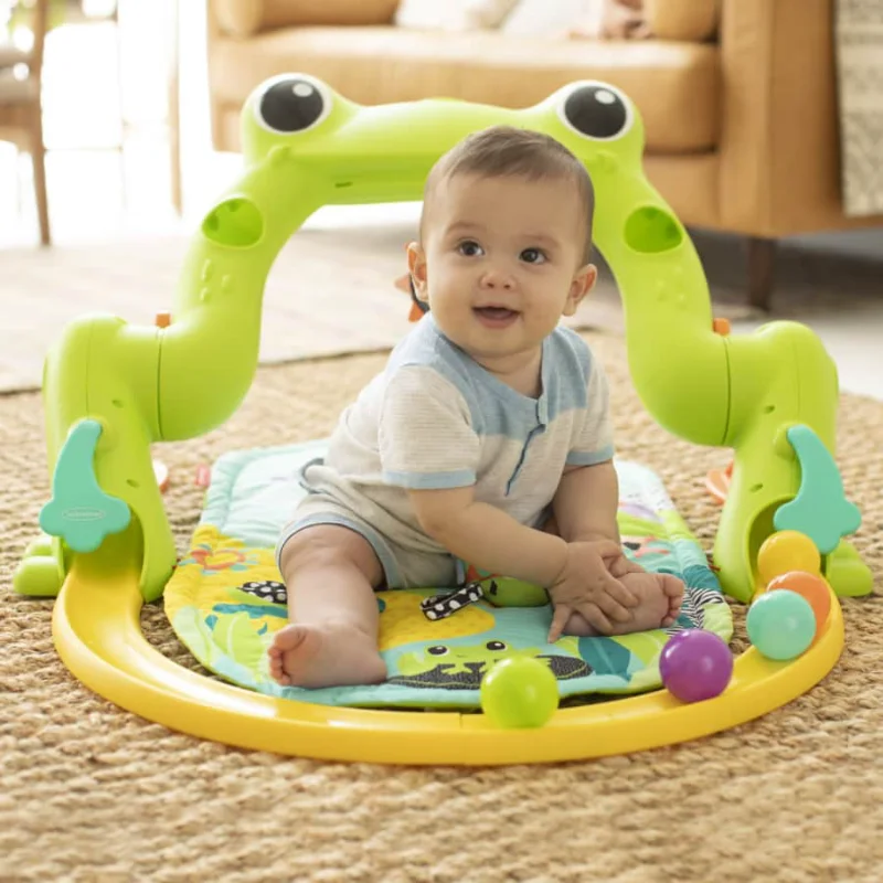

Baby Play Gym and Ball Drop Roller Coaster Encourages Grabbing, Batting, and Eye Tracking Bed Frame for Baby