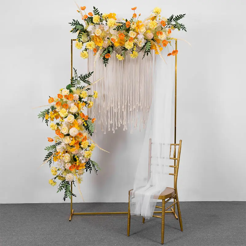 

Wedding Welcome Area Artificial Flower Background Decorations Supplies Wedding Party Scene Photo Props Arch Ornaments