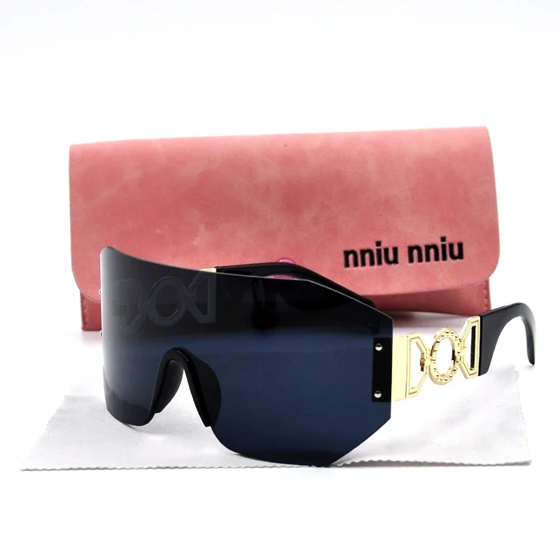 

Солнцезащитные очки без оправы для мужчин и женщин, модные поляризационные дорожные солнечные аксессуары в большой оправе, для вождения