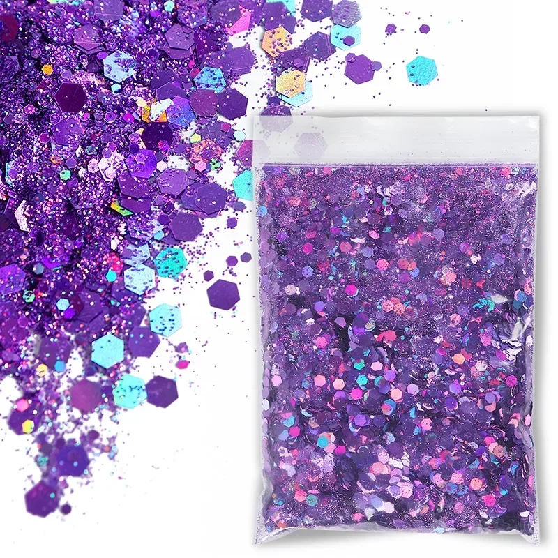 Holographic Iridescent Chunky Glitter Flakes