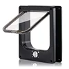 Cat Flap Door 4 Way Locking Security Lock ABS Plastic Dog Cat Flap Door Pets Smart Door Retractable Door Anti Cat Pet Supplies 5