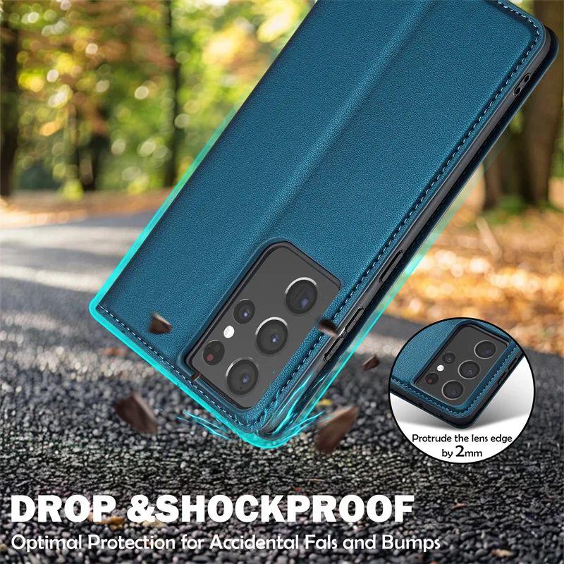 Funda Z Flip6 Fold 6 Coque for Samsung Galaxy Z Fold6 Fold5 Fold4 Flip5 Flip4 3 Magnetic Leather Long Strap Bag Phone Case Shell | Gaffar India